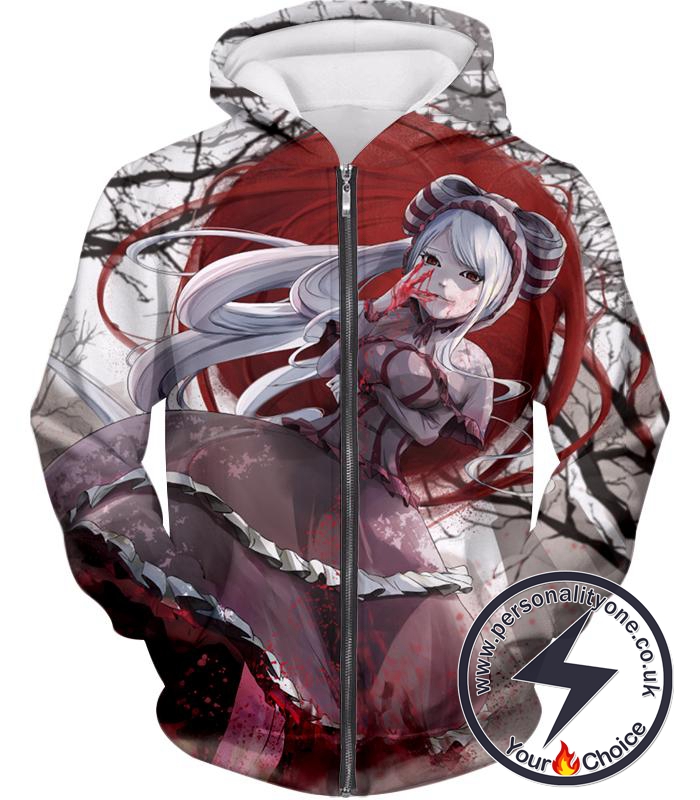 Overlord Floor Guardian True Vampire Shalltear Bloodfallen Super Cool Graphic Anime Zip Up Hoodie